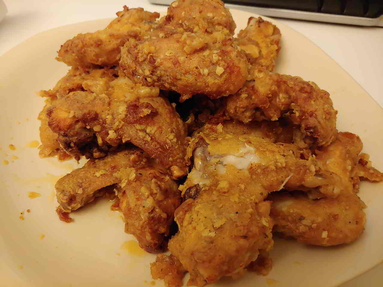 The finished product: Chicken wings!
